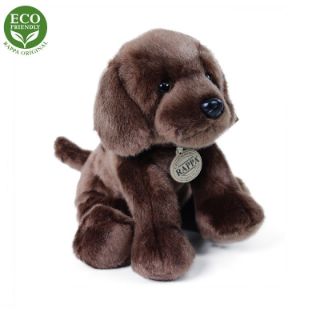 Obrázek z Pes labrador hnědý sedící plyš 26cm 
